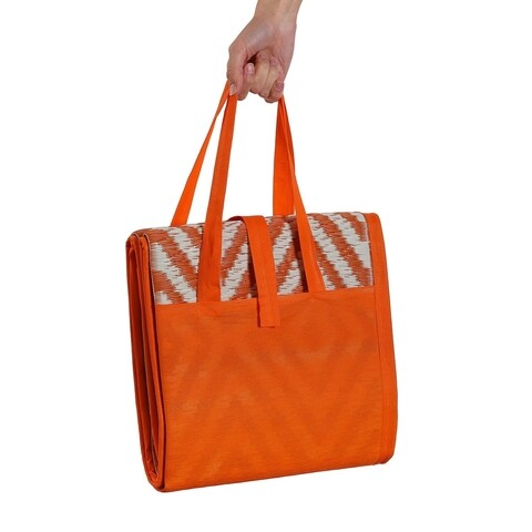 Patura pentru picnic rombos orange, versa, 90 x 180 cm, polipropilena