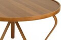 Masuta de cafea, Hanah Home, Spring 100, 100x48x100 cm, LEMN MASIV DE FAG, Maro