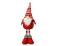 Decoratiune Gnome w stripe pattern hat, Decoris, 14x12x50 cm, poliester, multicolor