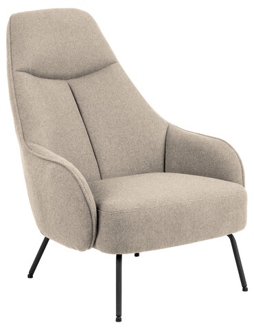 Fotoliu Texas, Actona, 73x92x98 cm, tesatura structurata/otel, bej