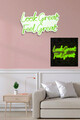 Decoratiune luminoasa LED, Look Great Feel Great, Benzi flexibile de neon, DC 12 V, Verde