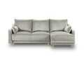 Coltar extensibil reversibil, Pansy, Mazzini Sofas, 4 locuri, cu lada de depozitare, 220x150x90 cm, catifea, bej