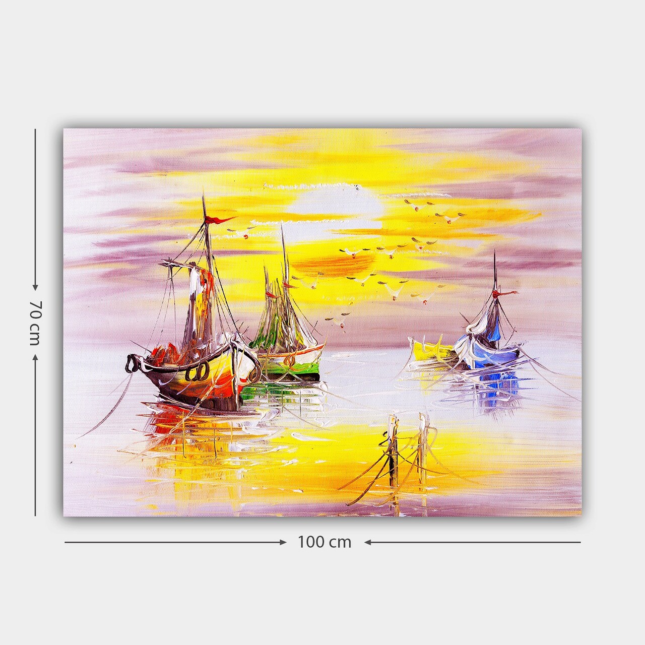 Tablou decorativ, 394573975_70100, Cadru: 100% LEMN (grosime: 3 cm), Multicolor - view 3