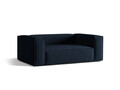 Canapea 2 locuri, Nuria-88, Micadoni Home, 170x110x72 cm, catifea, albastru inchis