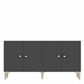 Consola, Hanah Home, Squarel 150, 150x75x32 cm, Antracit