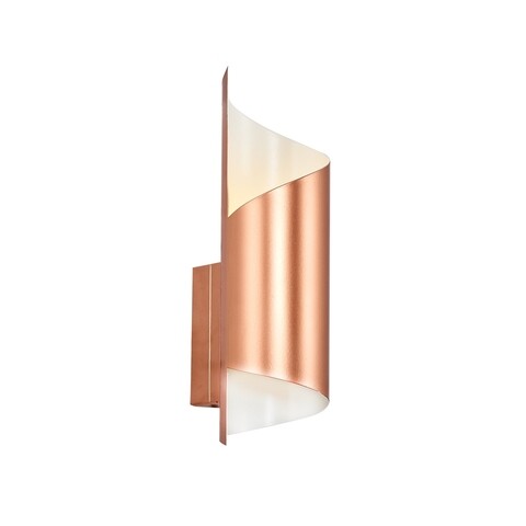 Aplica de perete, L1875 – Rosegold, Lightric, 27 x 8 x 10 cm, 1 x G9, 40W, roz/auriu Aplice si plafoniere