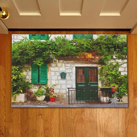 Covoras de intrare Door, Casberg, 38×58 cm, poliester, multicolor Casberg