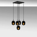 Lustra, Tatum, 584TTM1168, Metal, Negru / Fume