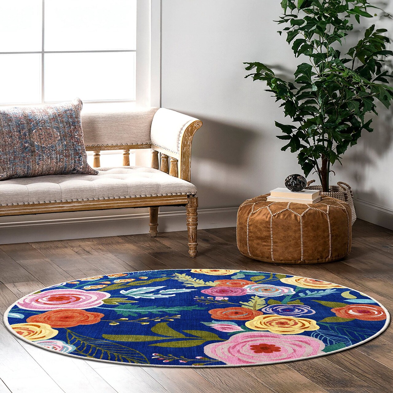 Covor (100 x 100), Cool-Fr68, 100x100 cm, Albastru navy - view 2