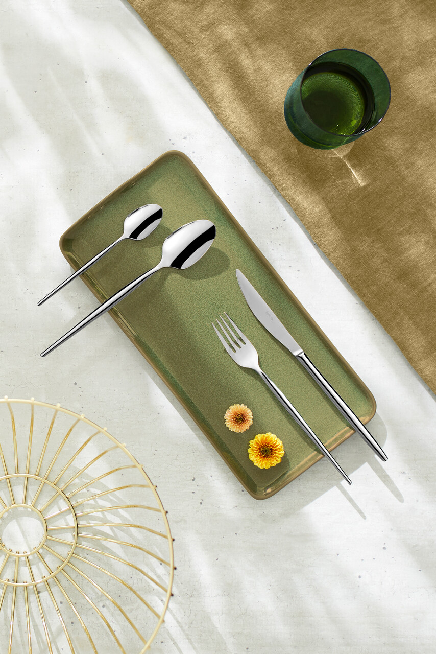 Set tacamuri 24 piese Soprano, Amefa, 6 persoane, inox 18/0, argintiu — imaginea 2