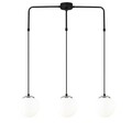 Lustra, Opviq, 892OPV1604, Metal, Alb/Negru