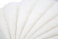 Taburet Shell, Mauro Ferretti, 80x54x42 cm, lemn de pin, crem