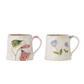 Set 2 cani, Bloomingville, Camilla, 10x9 cm, 430 ml, ceramica, multicolor
