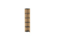 Corp biblioteca, Puqa Design, Porto, 25x160x25 cm, PAL, Safir / Antracit