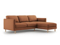 Coltar dreapta 3 locuri, Eden, Micadoni, 250x150x90 cm, catifea, miere