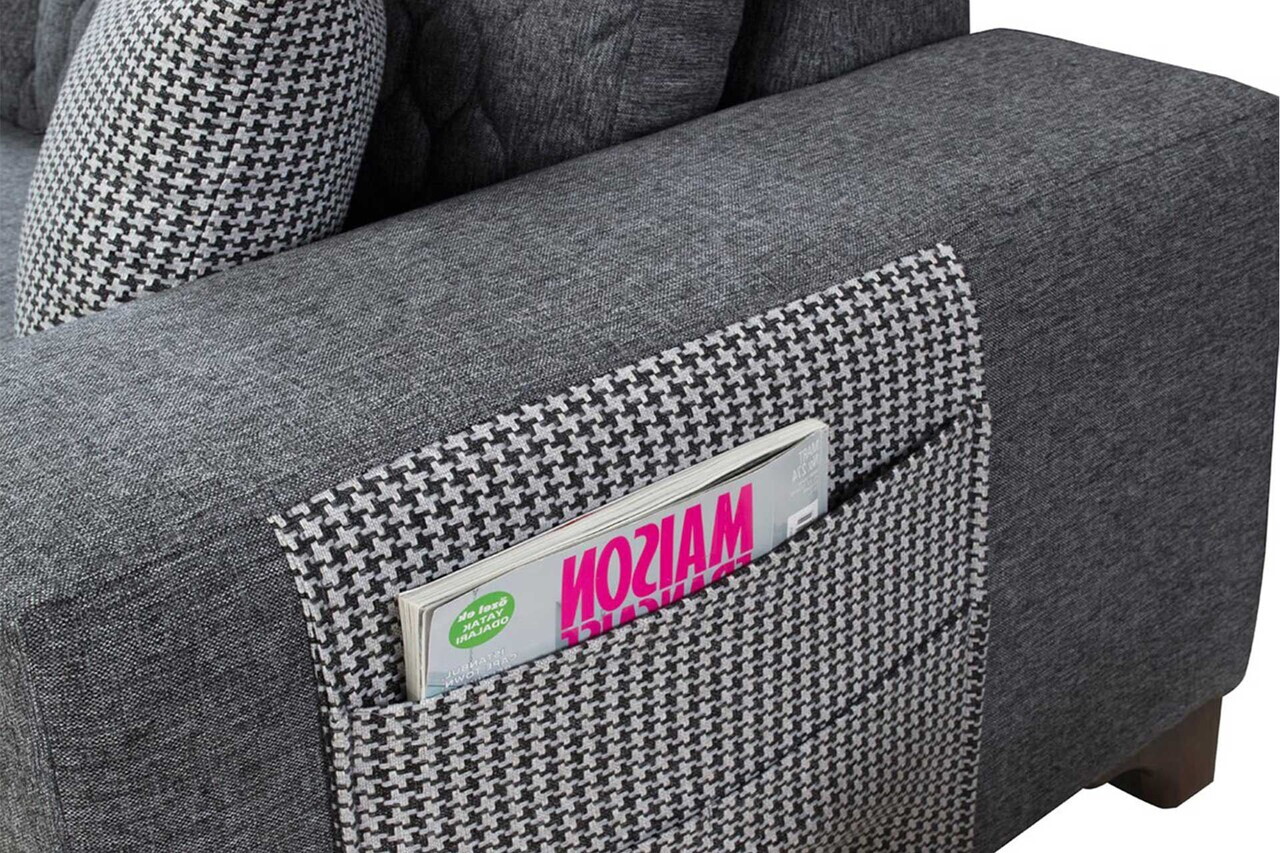 Coltar, Atelier del Sofa, 752EST1400, Lemn de carpen/PAL melaminat, Gri - view 6