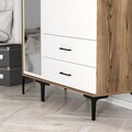 Dulap pentru haine, Hommy Craft, Kumsal RT, 120x47.5x201.4 cm, PAL, Nuc/Alb