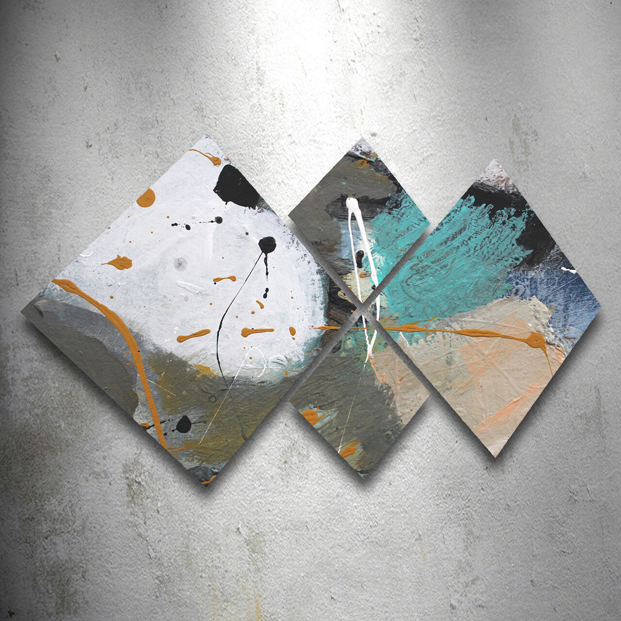 Set 4 tablouri decorative, 4MDF1832594821, MDF, Imprimat UV, Multicolor - 1 | YEO