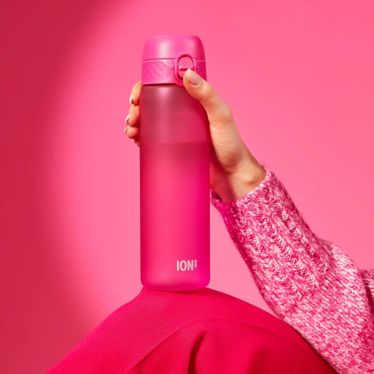 Sticla apa Slim, recyclon, 500ml, Pink - Ion8 - imagine 6