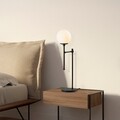 Lampa de masa, Step - 13073, Fulgor, 18 x 24 x 55 cm, 1 x E14, 40W, negru