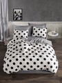 Lenjerie de pat dubla King (EU) Mixpuan - Grey, Eponj Home, 3 piese, 260x220 cm, amestec bumbac, multicolor