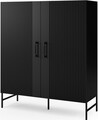 Dulap multifunctional ELTAP, Raftt, 122x42x140 cm, PAL/MDF, negru