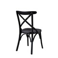 Scaun, Fairfax, Albero15, 42x89x45 cm, 100% LEMN THONET , Negru
