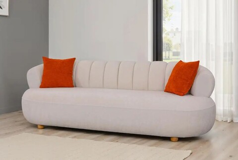 Canapea 3 locuri, Atelier del Sofa, 752EST1107, Frame: 70% HORNBEAM/30% MELAMINE COATED CHIPBOARD, Alb