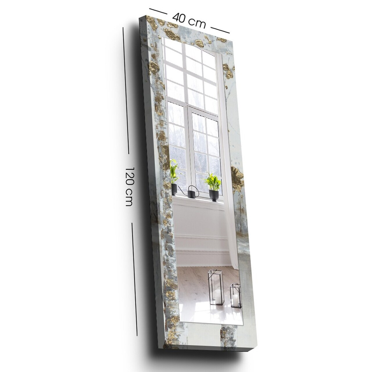 Oglinda decorativa, 40120softma-008, Dimensiune: 20 x 100 cm, Multicolor — imaginea 2
