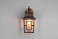 Lampa de gradina Volturno, TRIO, 34x20x14.5 cm, 60W, 1x E27, aluminiu turnat/sticla, maro rustic