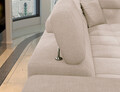 Coltar extensibil stanga 4 locuri ELTAP, LT-18RAQ, Eridano, 275x202x88 cm, lemn/poliester, bej deschis