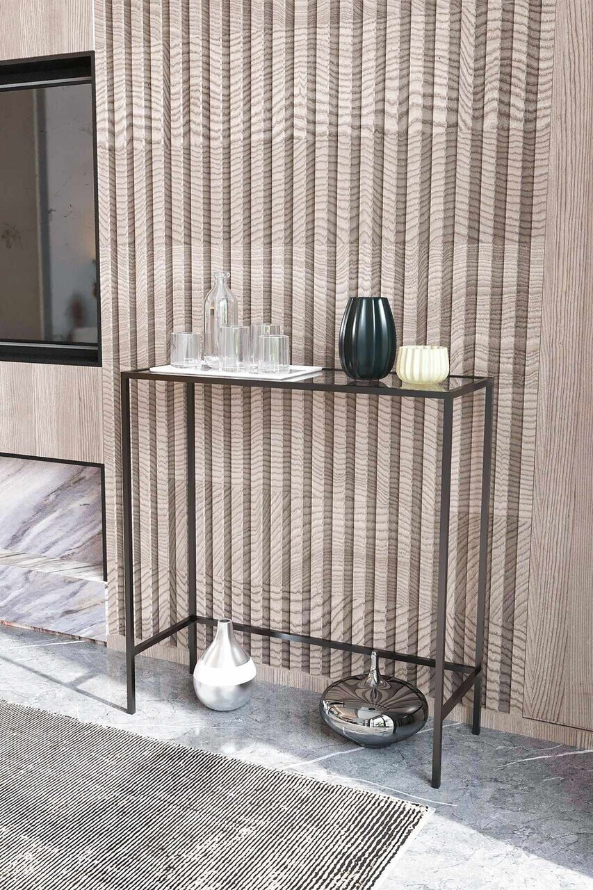 Bufet, Hanah Home, Lisa, 80x85x30 cm, Negru — imaginea 2