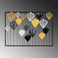 Decoratiune de perete, Hornbeam, Metal, Dimensiune: 70 x 50 cm, Multicolor