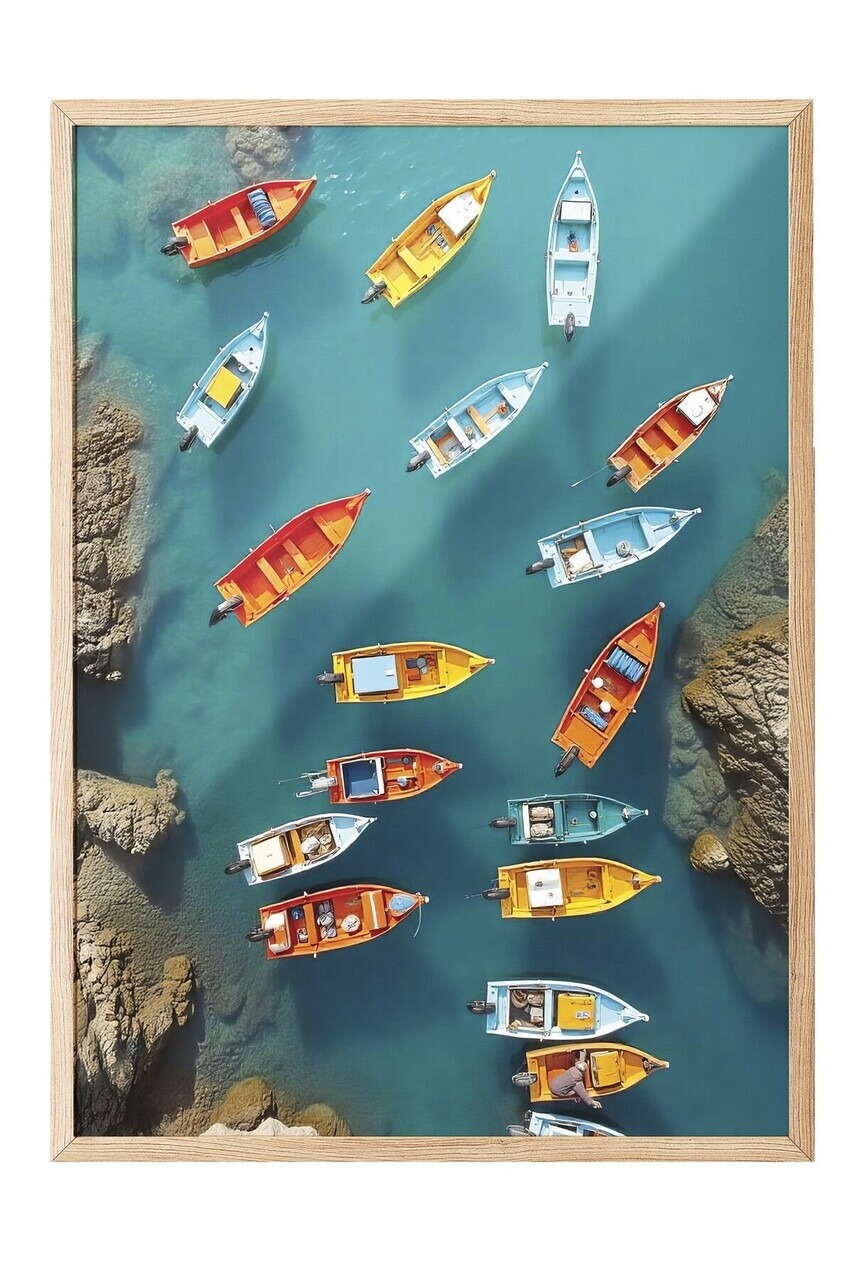 Tablou decorativ, 109496, Lemn masiv, Sticla PVC, Multicolor - view 2