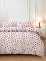 Lenjerie de pat dubla, Love Heart, Pearl Home, 50% bumbac / 50% poliester