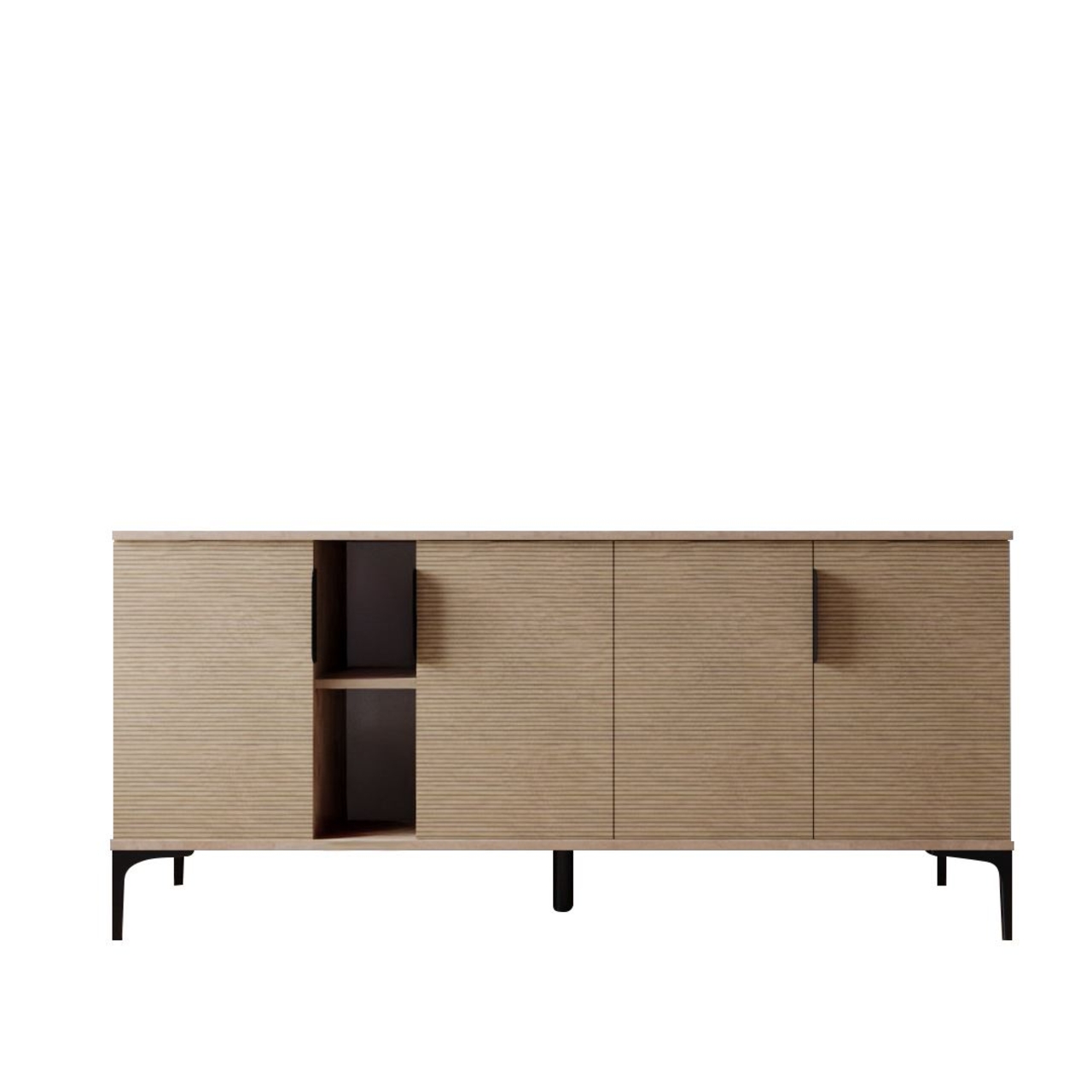 Consola, Hanah Home, Tarz, 180x79x40 cm, Stejar - view 5