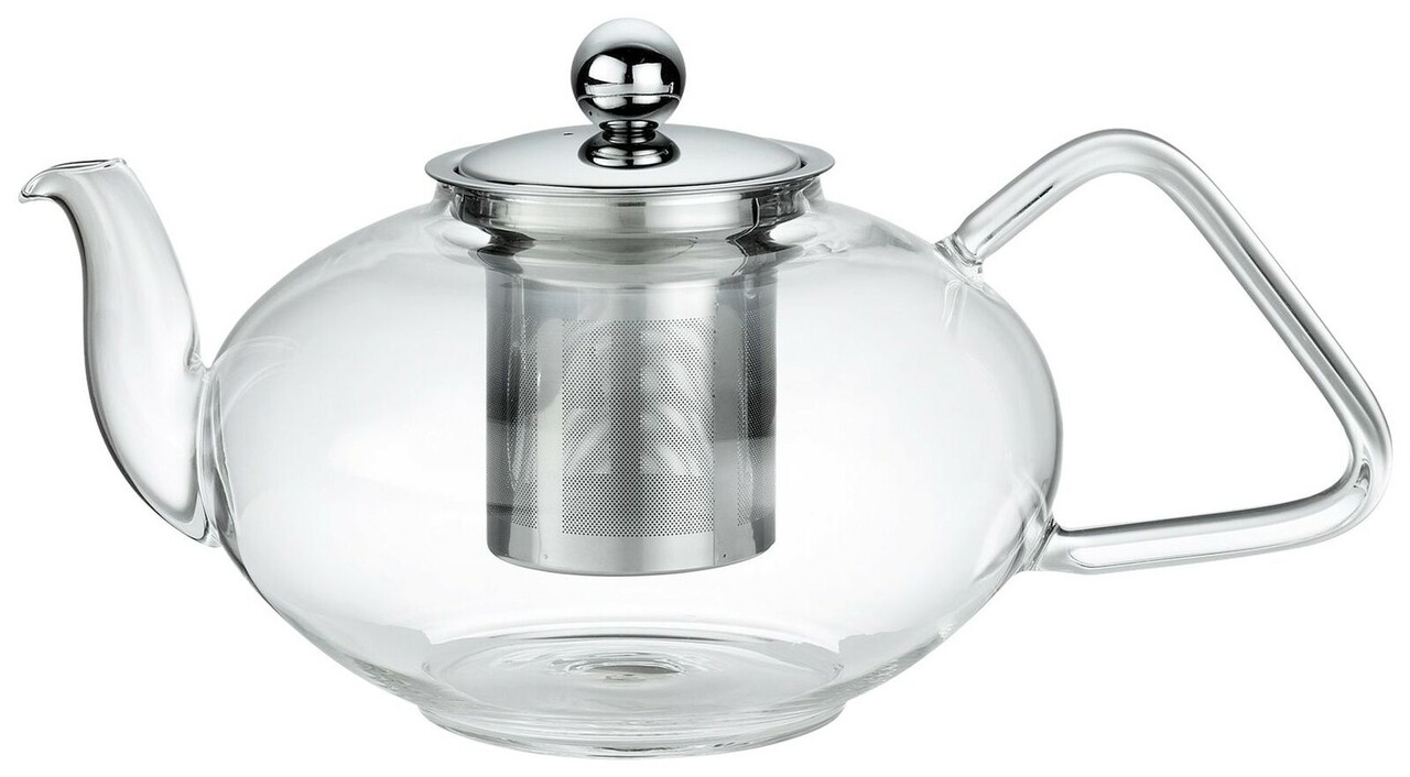 Ceainic Kuchenprofi, 1.2 L, Sticla Borosilicata/inox, Argintiu