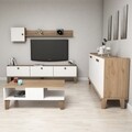 Mobilier living, Almaren, Summer G7020, pal melaminat, stejar/alb