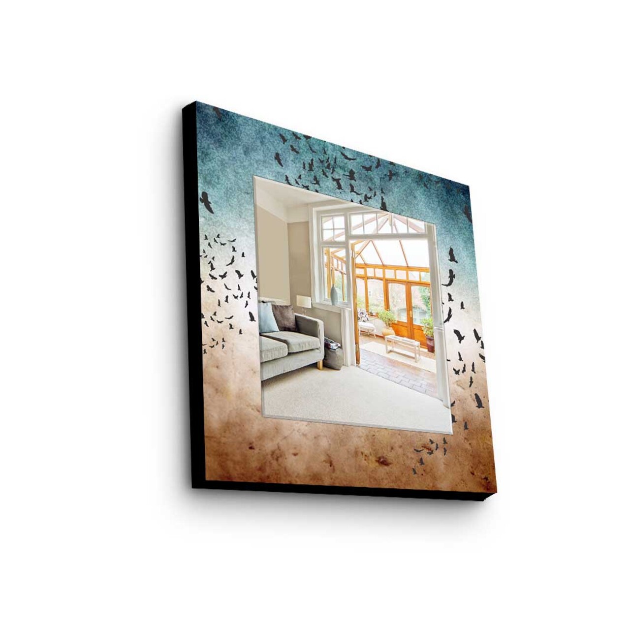 Oglinda decorativa, MA-020, Cadru: 100% LEMN DE PIN (Grosime: 27 mm), Multicolor - view 2
