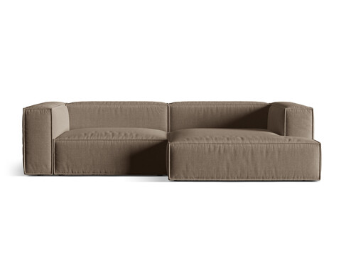 Coltar modular dreapta 4 locuri, Nuria-215, Micadoni Home, 292x147x72 cm, tesatura structurata chenille, cappuccino