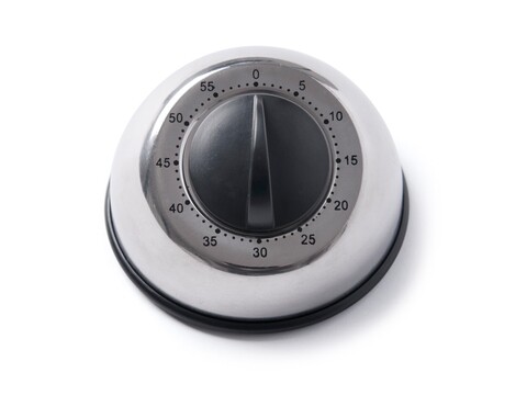 Timer mecanic pentru bacatarie, Indispensabili, Excelsa, 6x9 cm, inox