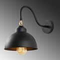 Aplica de perete, Saglam - 3742, Opviq, 21 x 32 x 28 cm, 1 x E27, 40W, negru