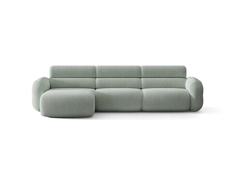 Coltar stanga 4 locuri, Neo, Micadoni Home, 305x165x83 cm, tesatura Chenille Silencio, albastru muted
