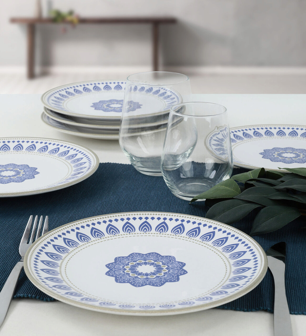 Set farfurii din ceramica pentru desert, Hermia, 275KRM1373, Dishwasher - safe up to 60 °C / Microwave - safe, Alb