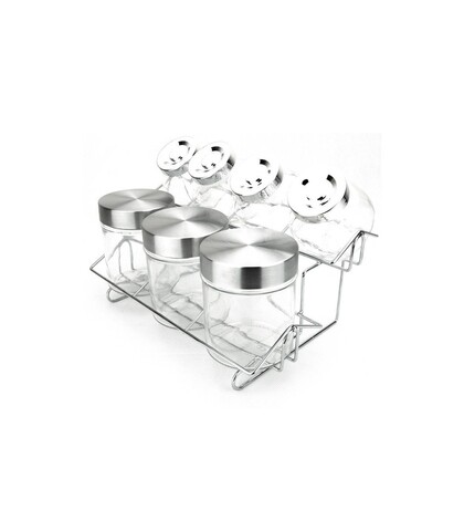 Set recipiente pentru bucatarie Jocca, 7 piese, sticla