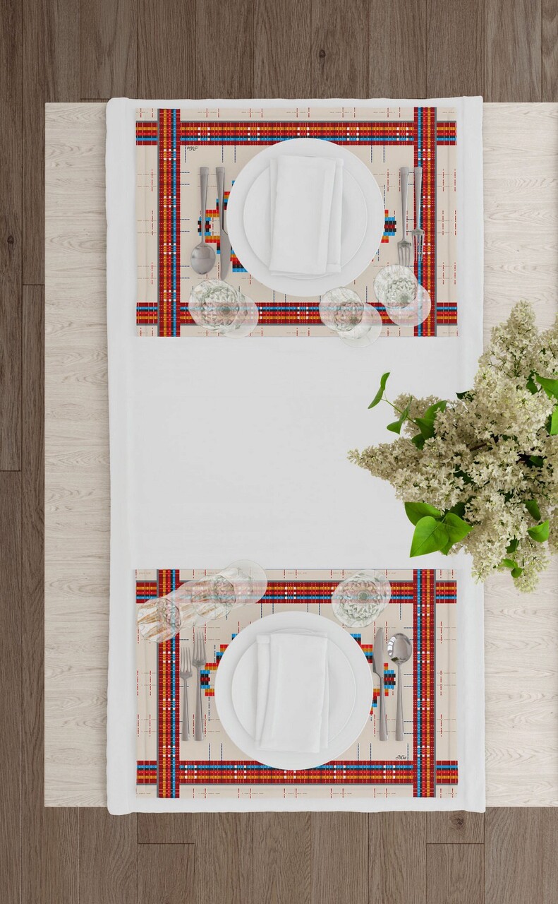 Set suporturi pentru farfurie, Mia, 742TMA7791, Poliester, Multicolor - 2 | YEO