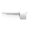 Suport hartie igienica cu raft depozitare, Brabantia, MindSet, 42x9x4.5 cm, otel, Alb