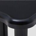 Masuta de cafea Alto, Homla, 100x60x45 cm, MDF, negru lucios