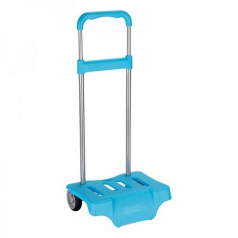 Troler pentru rucsac, safta, universal, 30 x 23 x 85 cm, otel/polipropilena, albastru deschis