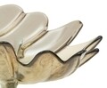 Platou decorativ Leaf, Mauro Ferretti, 33x20x11 cm, sticla reciclata